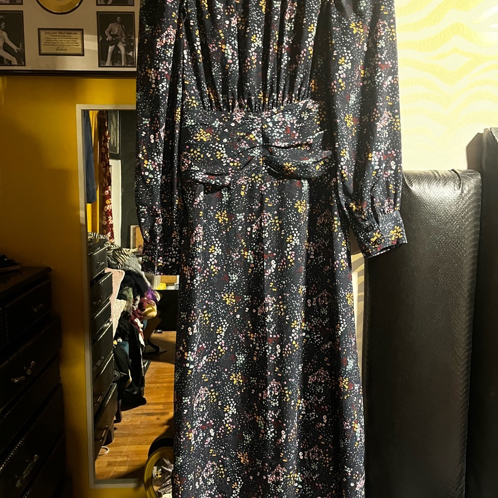 Derek Lam Collective Blue Floral dress - Picture 9 of 10